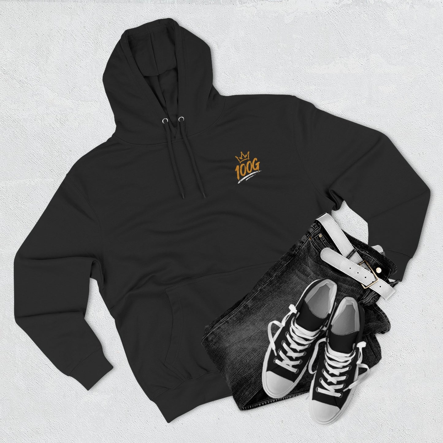 Success Sketch Hoodie — Motivational 100G Graphic Fleece Hoodie