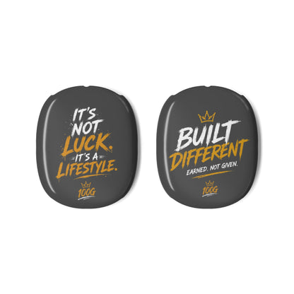 AirPods Max Case — "It's Not Luck, It's a Lifestyle" Motivational Shell