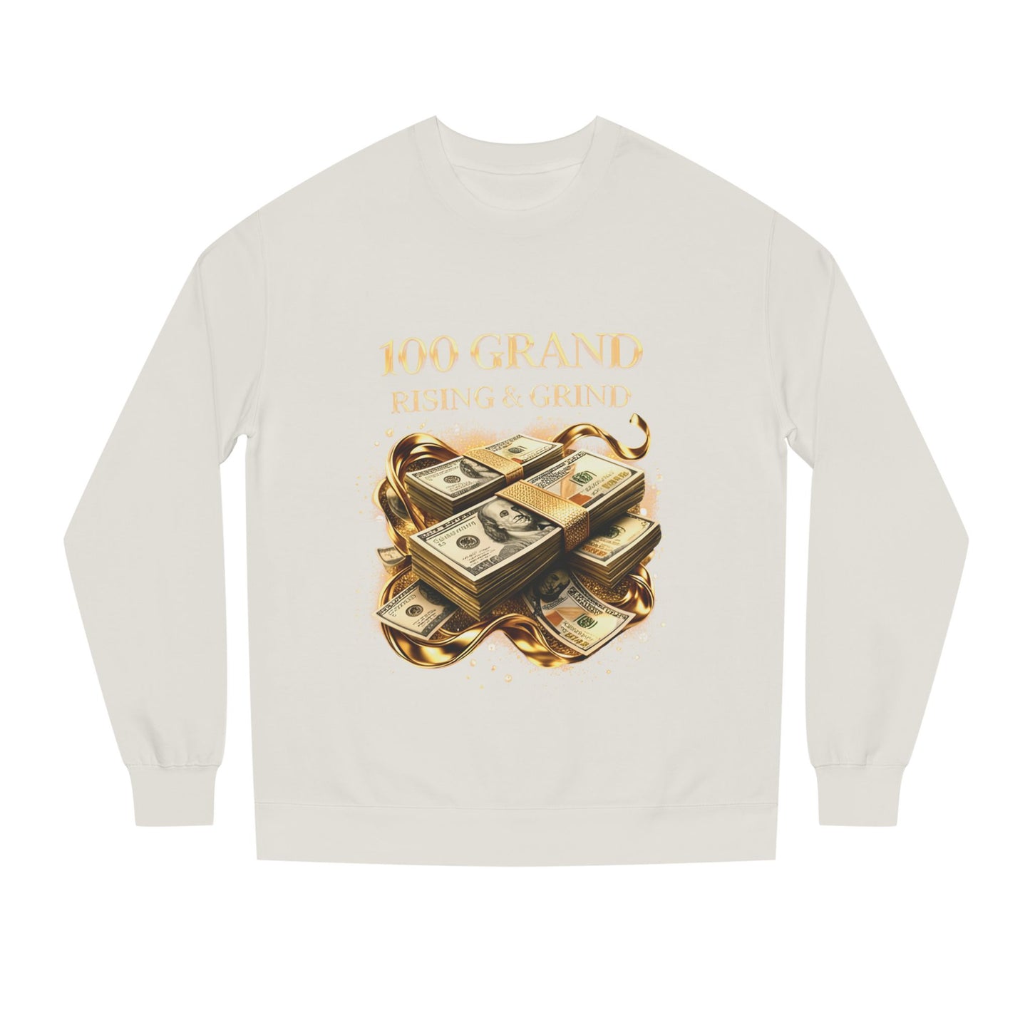 100 Grand Rising & Grind Sweatshirt — Money Stack Graphic Crewneck