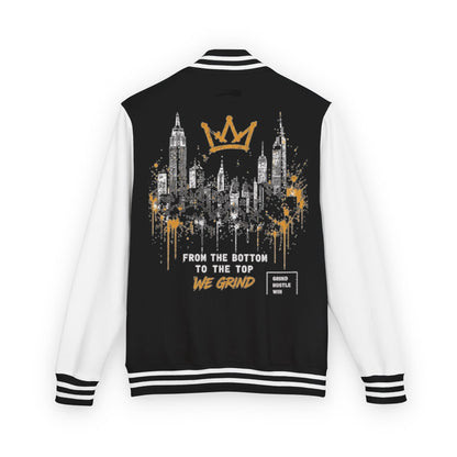 Letterman Jacket — Urban Skyline Graffiti 'From the Bottom to the Top'