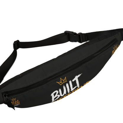 Built Different Fanny Pack — "Built Different. Earned, Not Given." Black Waist Bag