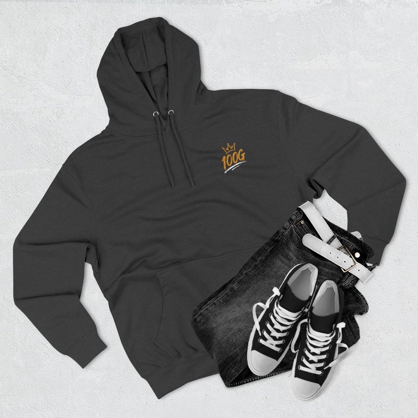 Success Sketch Hoodie — Motivational 100G Graphic Fleece Hoodie