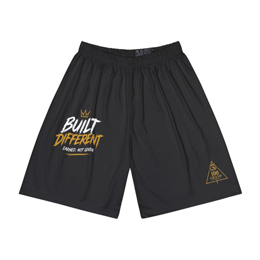 Built Different Men’s Sports Shorts — Athletic Basketball Training Shorts