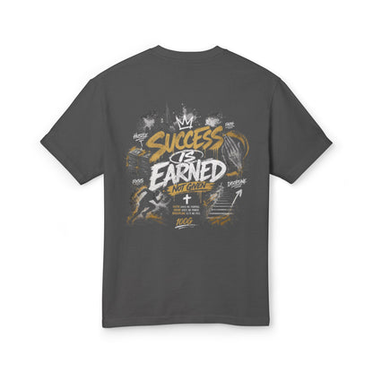100 Grand Tee — "Rising & Grinding" Crown Graphic Cotton Shirt