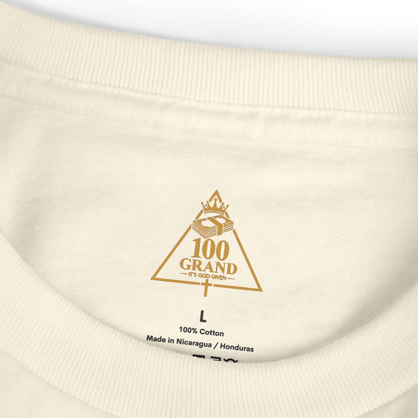 100 Grand Tee — "Rising & Grinding" Crown Graphic Cotton Shirt