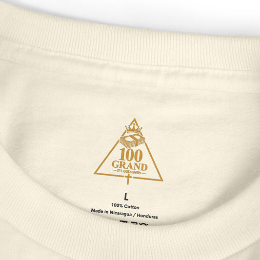 100 Grand Tee — "Rising & Grinding" Crown Graphic Cotton Shirt