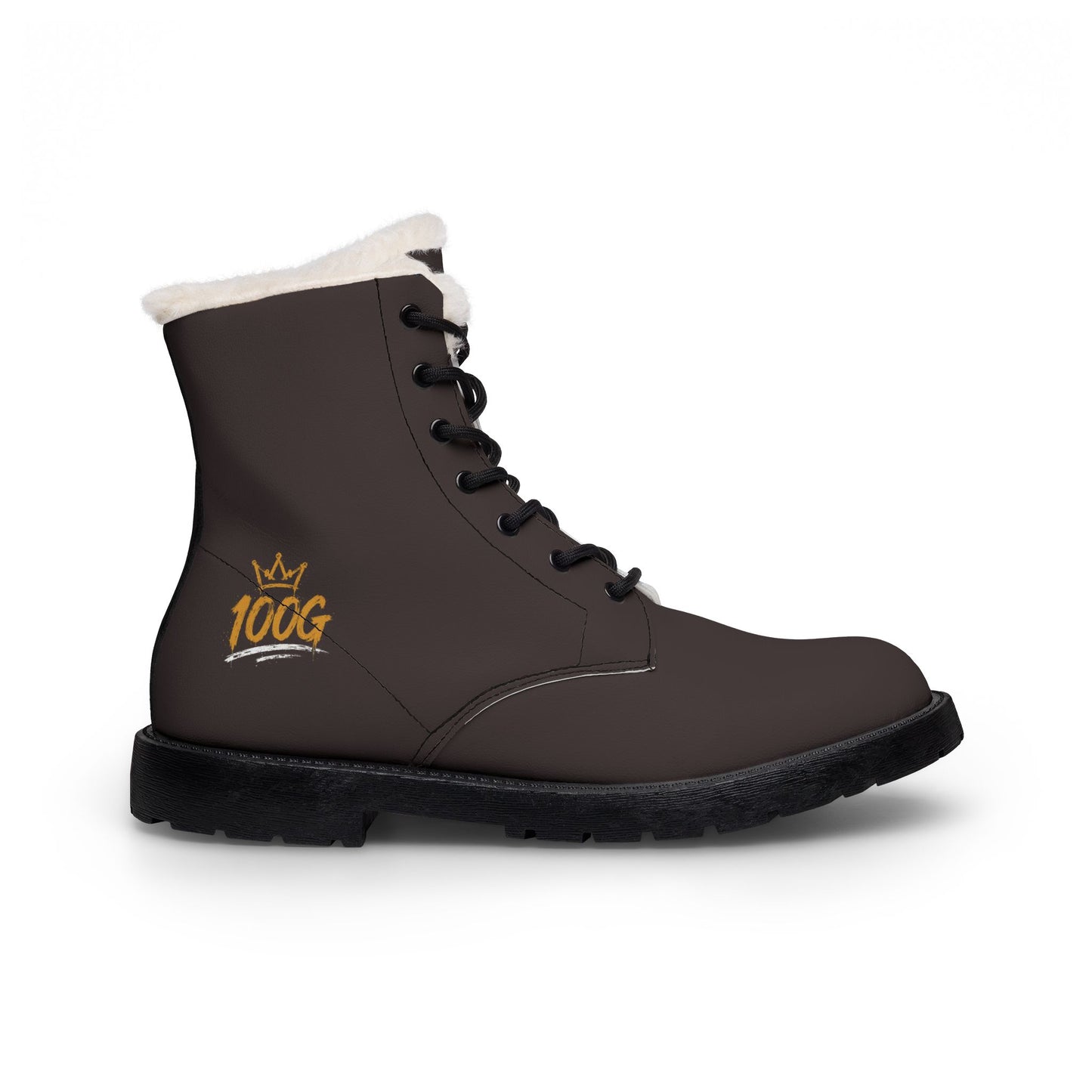 Men's Fur-Lined Leather Boots — Insulated Winter Work & Casual Boots (100G Warmth)