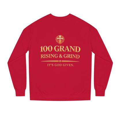 100 Grand Rising & Grind Sweatshirt — Money Stack Graphic Crewneck