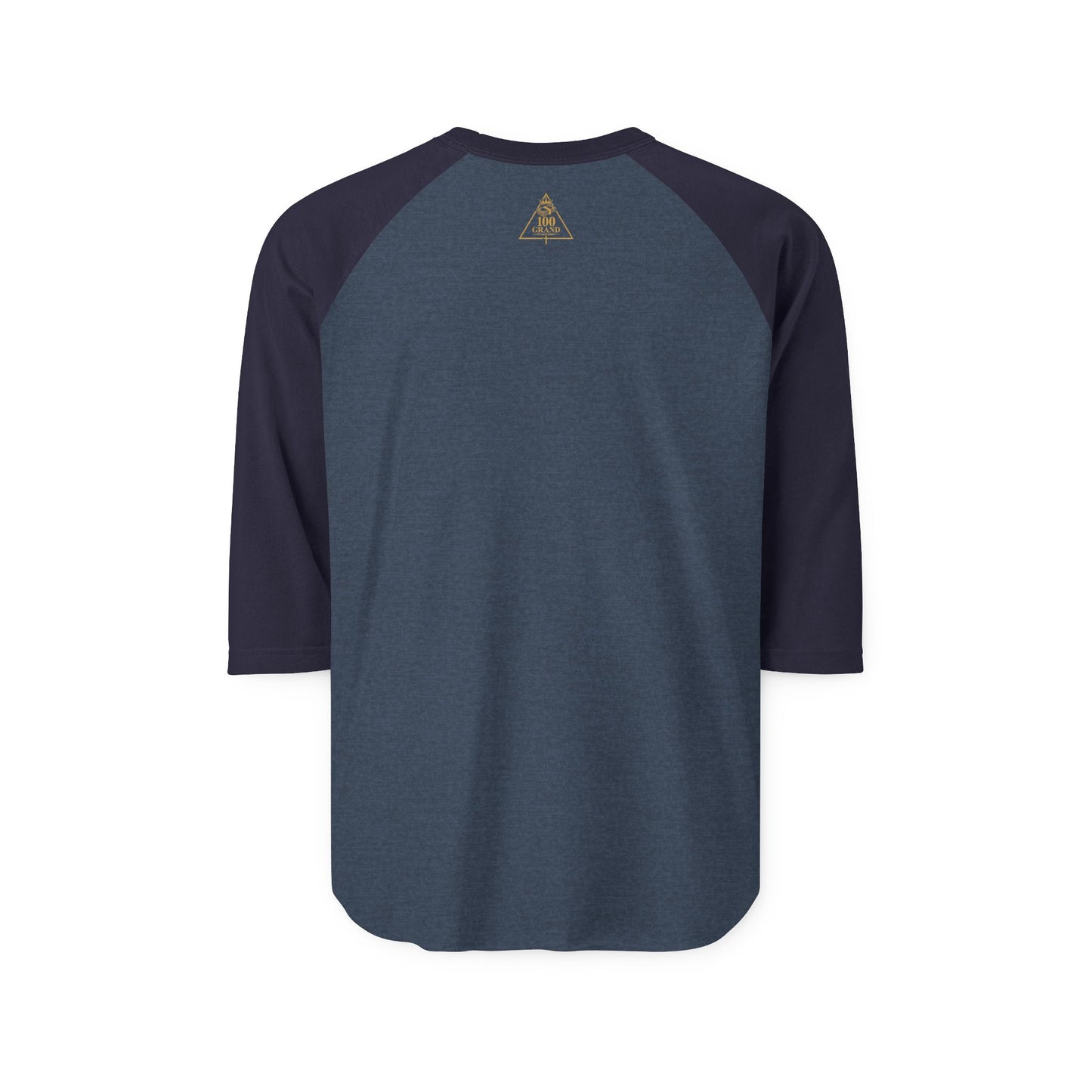 100 Grand Crown Raglan Shirt — '100 Grand' Motivational Baseball Tee