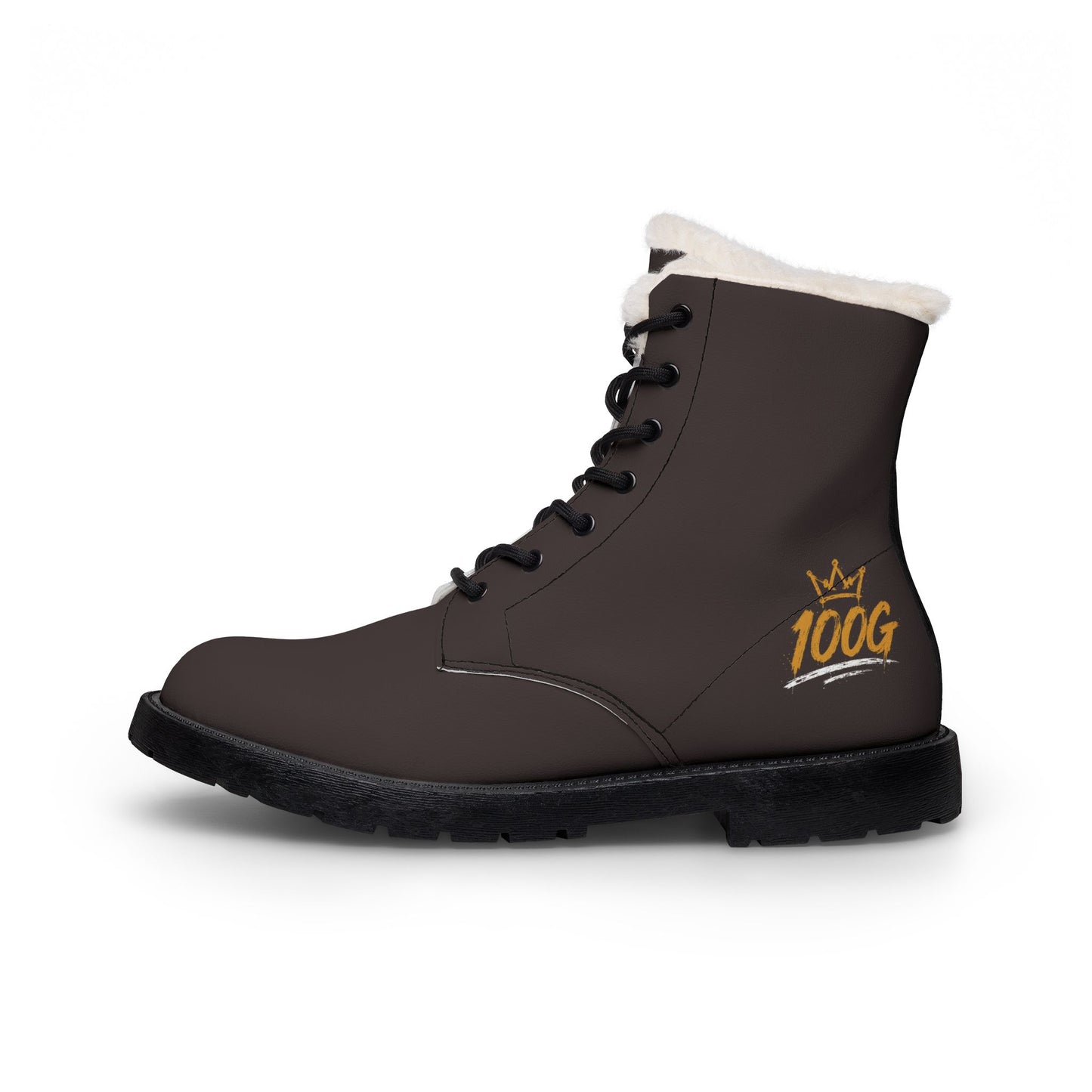 Men's Fur-Lined Leather Boots — Insulated Winter Work & Casual Boots (100G Warmth)