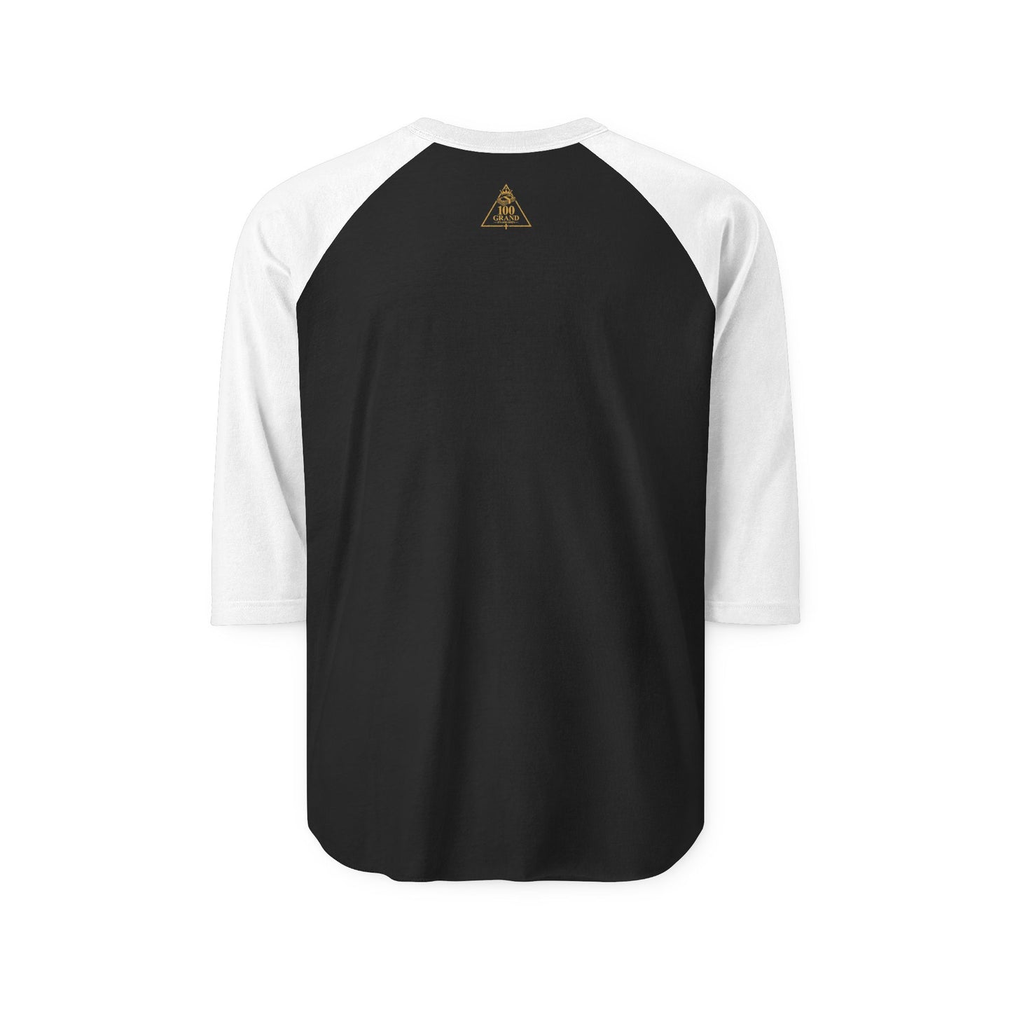 100 Grand Crown Raglan Shirt — '100 Grand' Motivational Baseball Tee