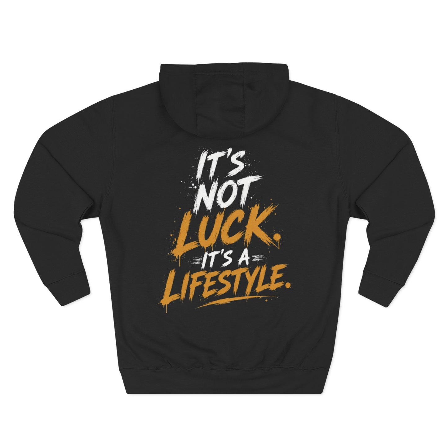Success Sketch Hoodie — Motivational 100G Graphic Fleece Hoodie