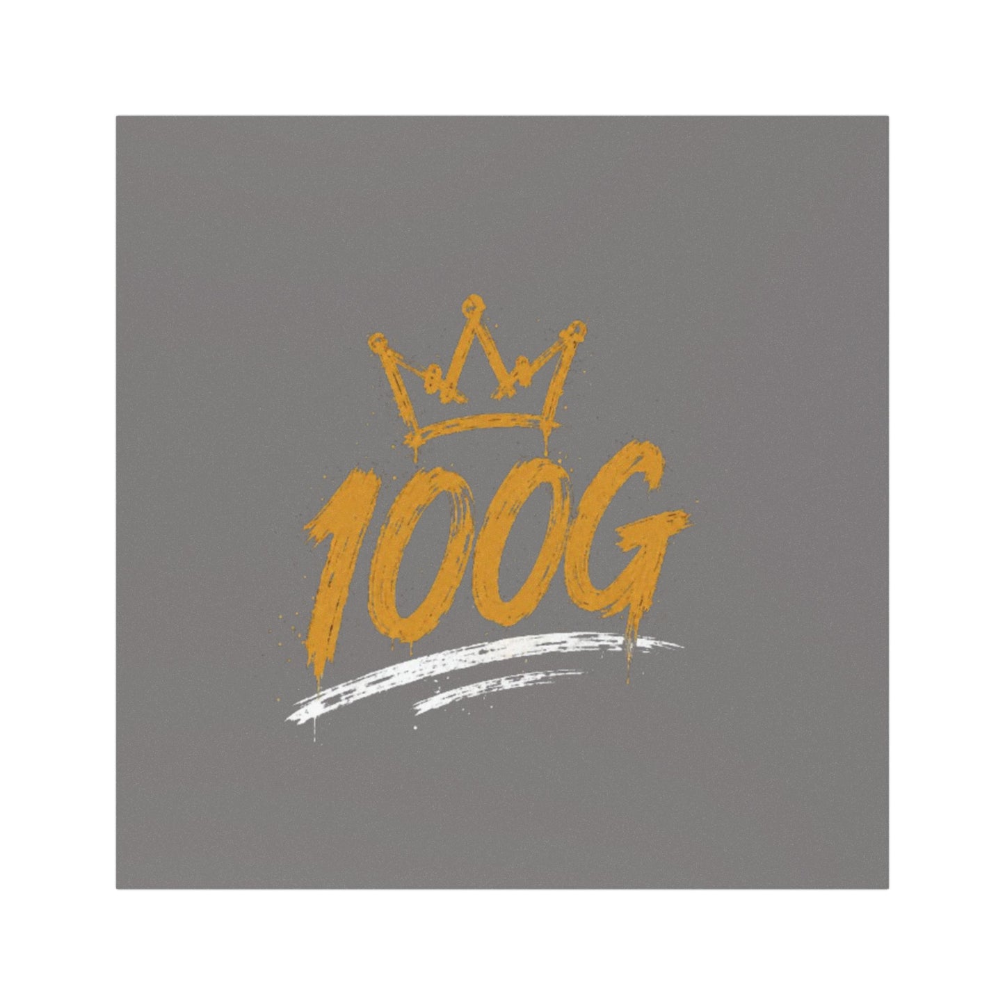 Car Magnet - 100G Gold Script Crown Design