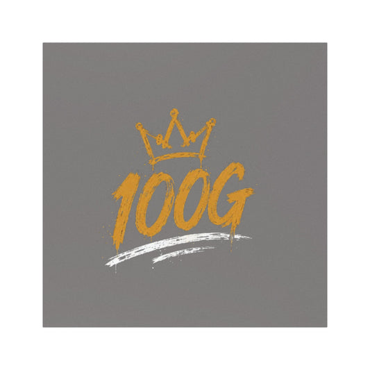 Car Magnet - 100G Gold Script Crown Design