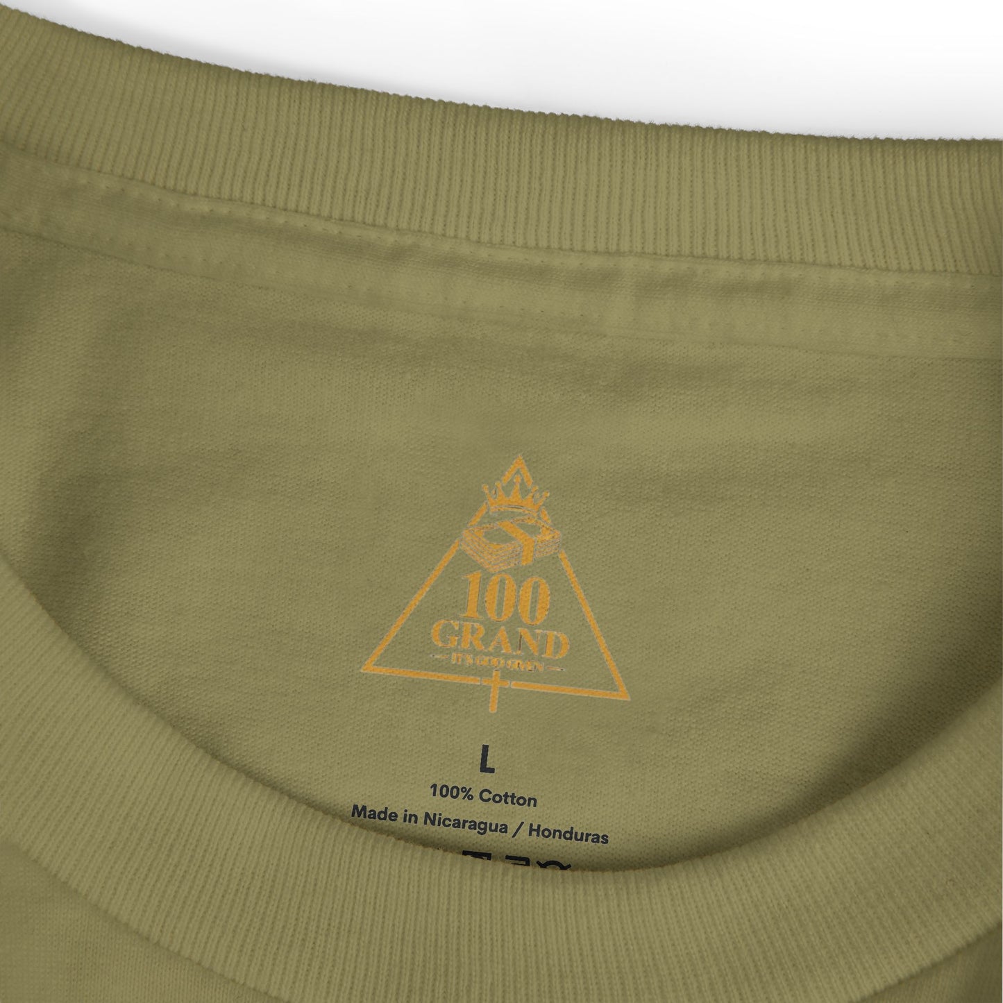 100 Grand Tee — "Rising & Grinding" Crown Graphic Cotton Shirt