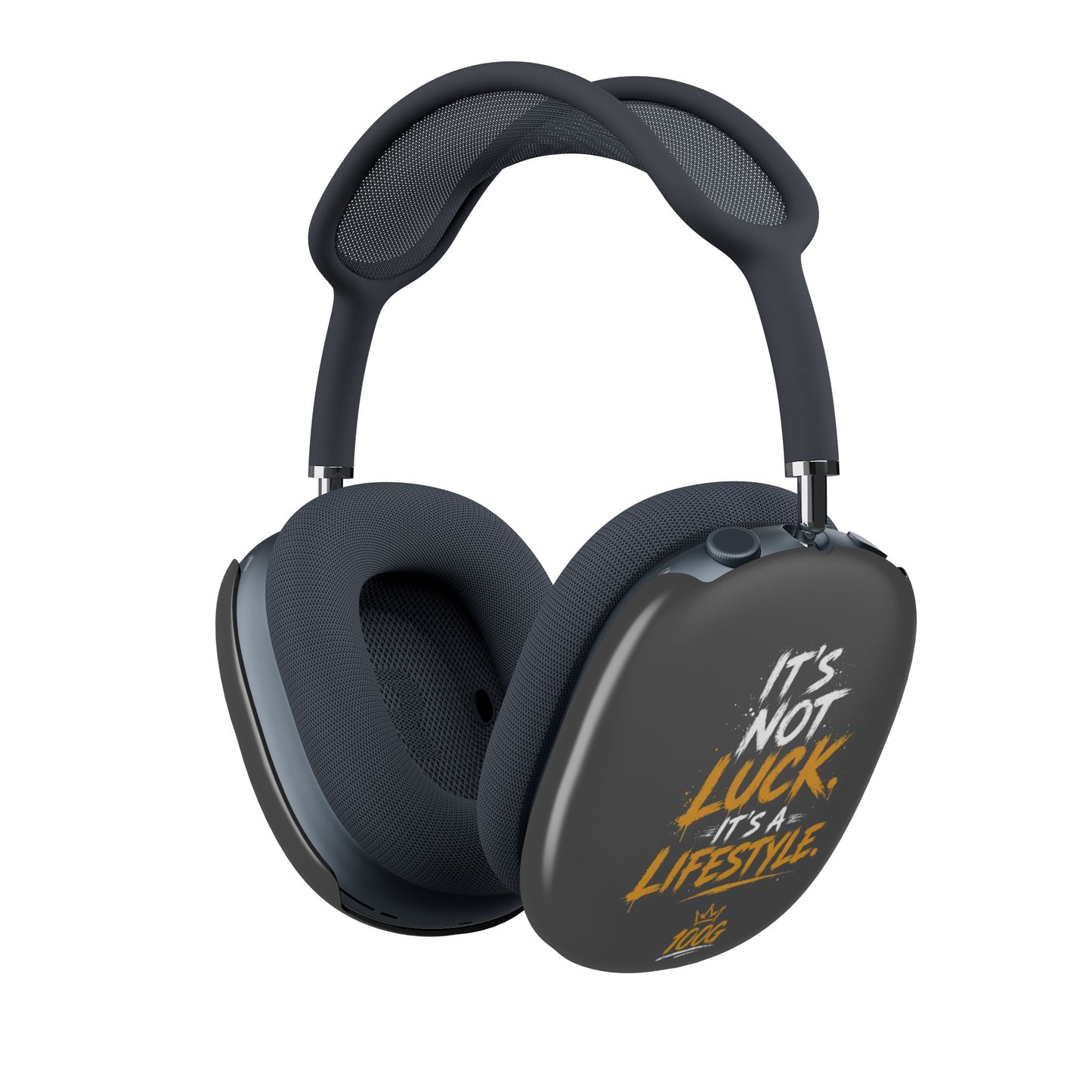 AirPods Max Case — "It's Not Luck, It's a Lifestyle" Motivational Shell