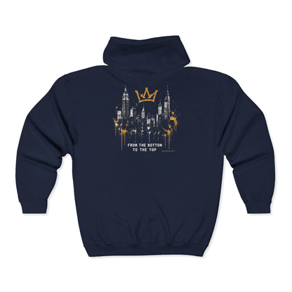 Zip Hoodie — "It's Not Luck, It's a Lifestyle" Streetwear Zip-Up