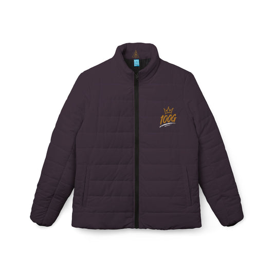 Built Different Women’s Puffer Jacket - 'Built Different. Earned, Not Given.' Quilted Winter Coat