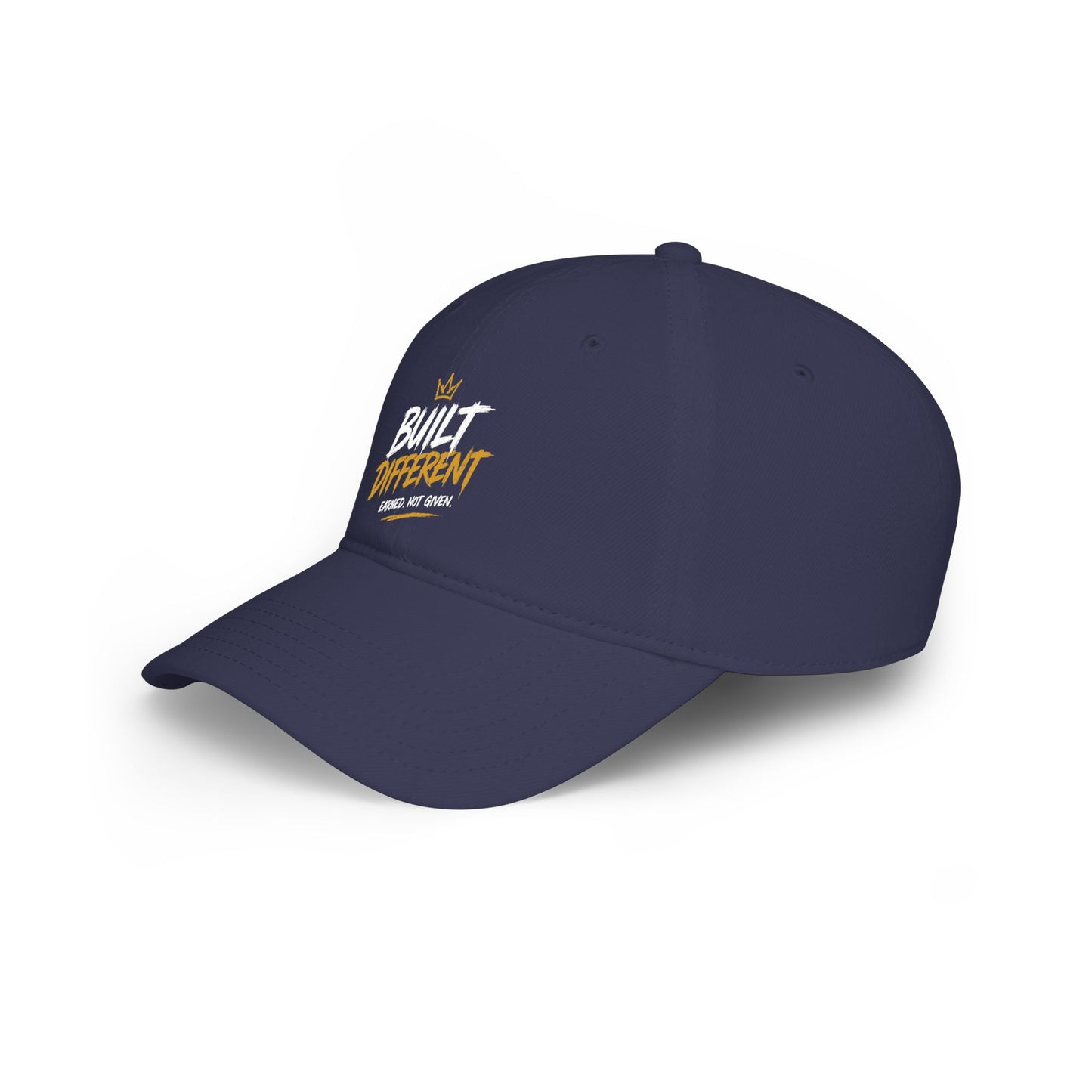 100G Crown Embroidered Baseball Cap — Low Profile Gold Script Hat